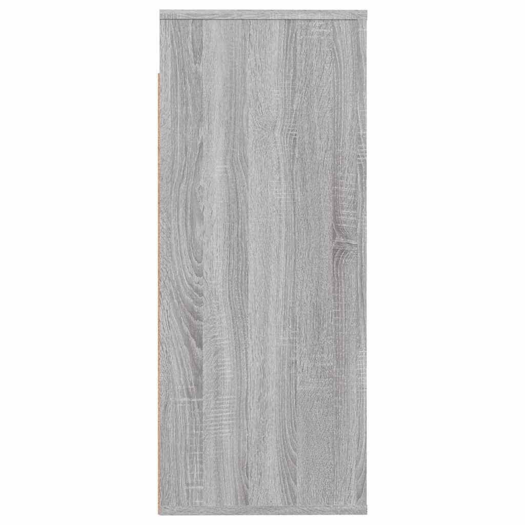 Wall cabinet, grey oak, 80x33x80cm, engineered wood
