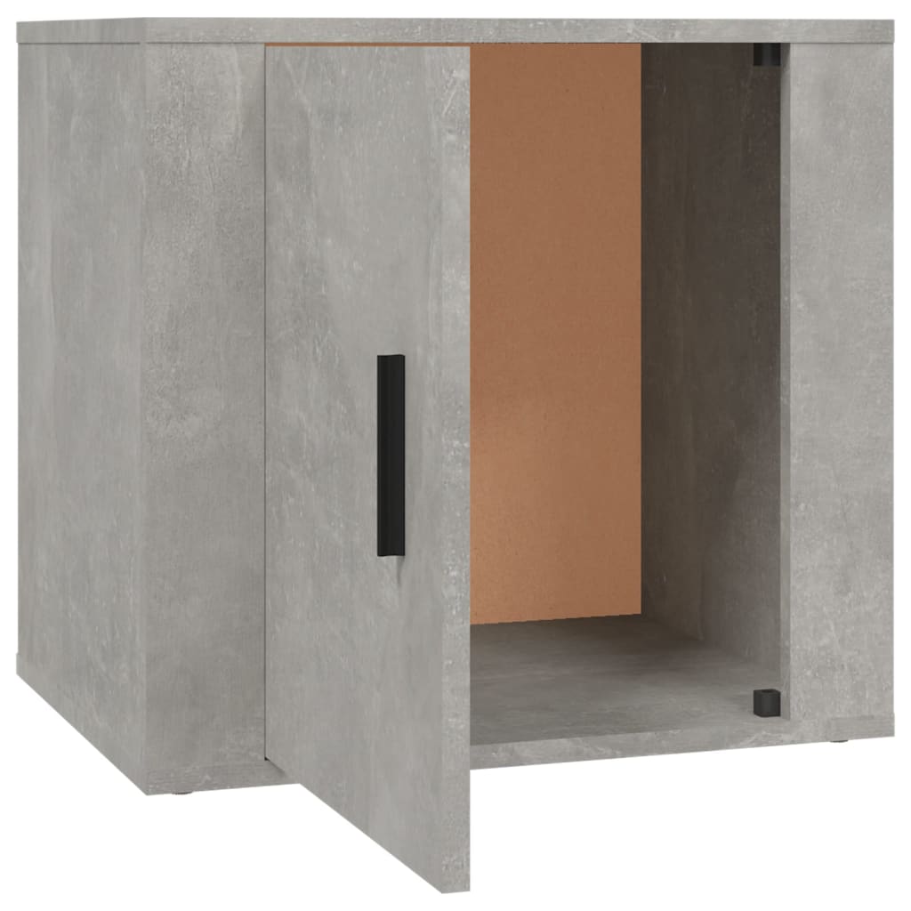Nightstand, concrete grey, 50x39x47cm