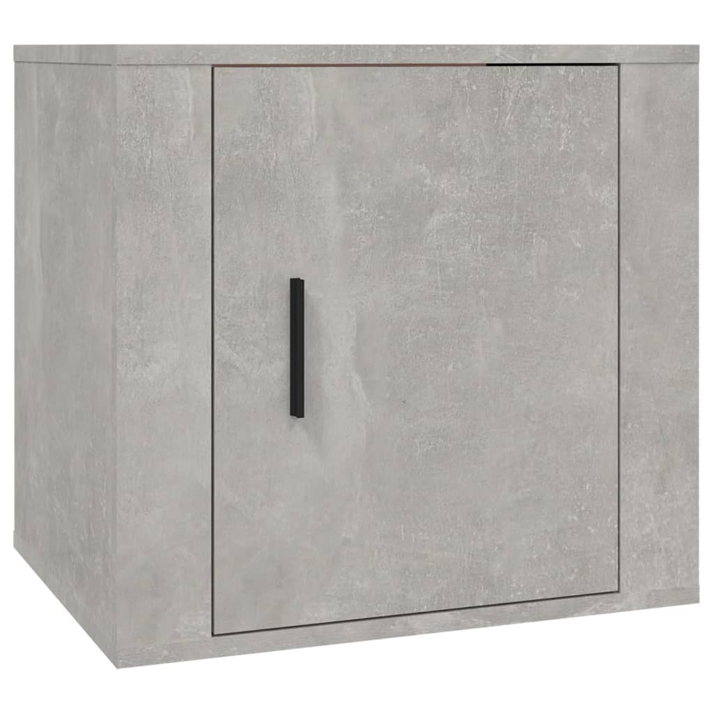 Bedside cabinets, 2 pcs., concrete grey, 50x39x47cm