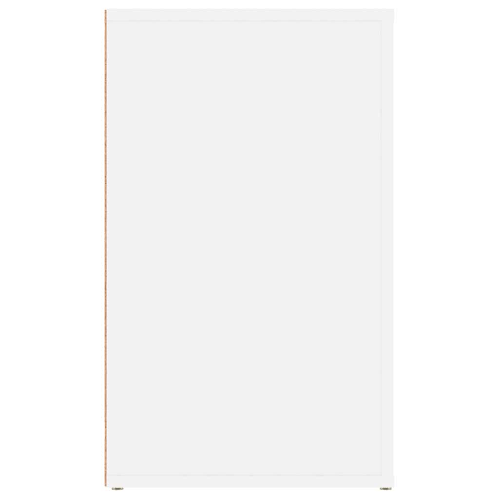 Naktsskapītis, baltā krāsā, 50x36x60cm, apstrādāta koksne