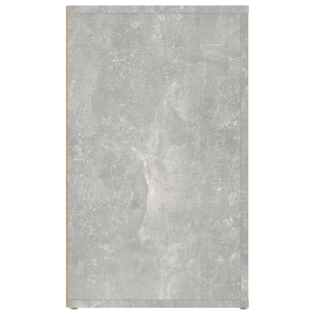 Naktinė spintelė, betono pilka, 50x36x60cm, apdirbta mediena