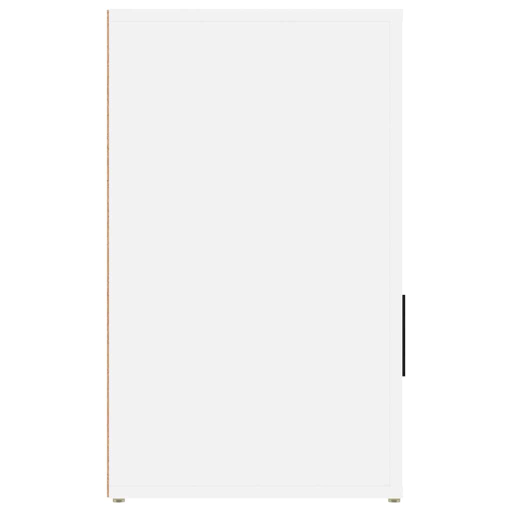 Nightstand, white, 50x36x60cm, engineered wood