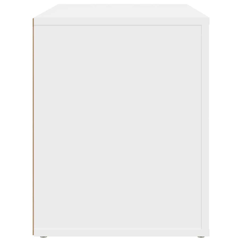 Nightstand, white, 60x36x45cm, engineered wood