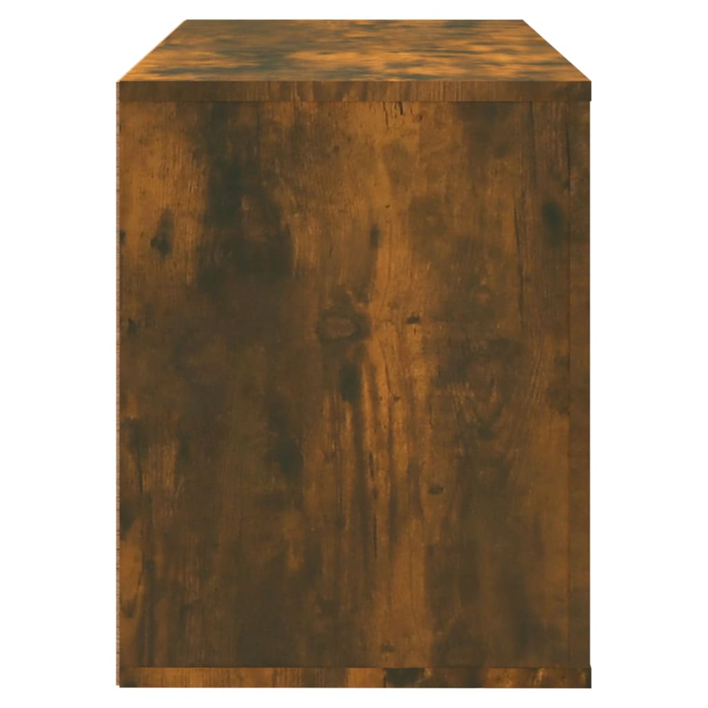Shoe cabinet, smoky oak, 80x35x45cm, engineered wood