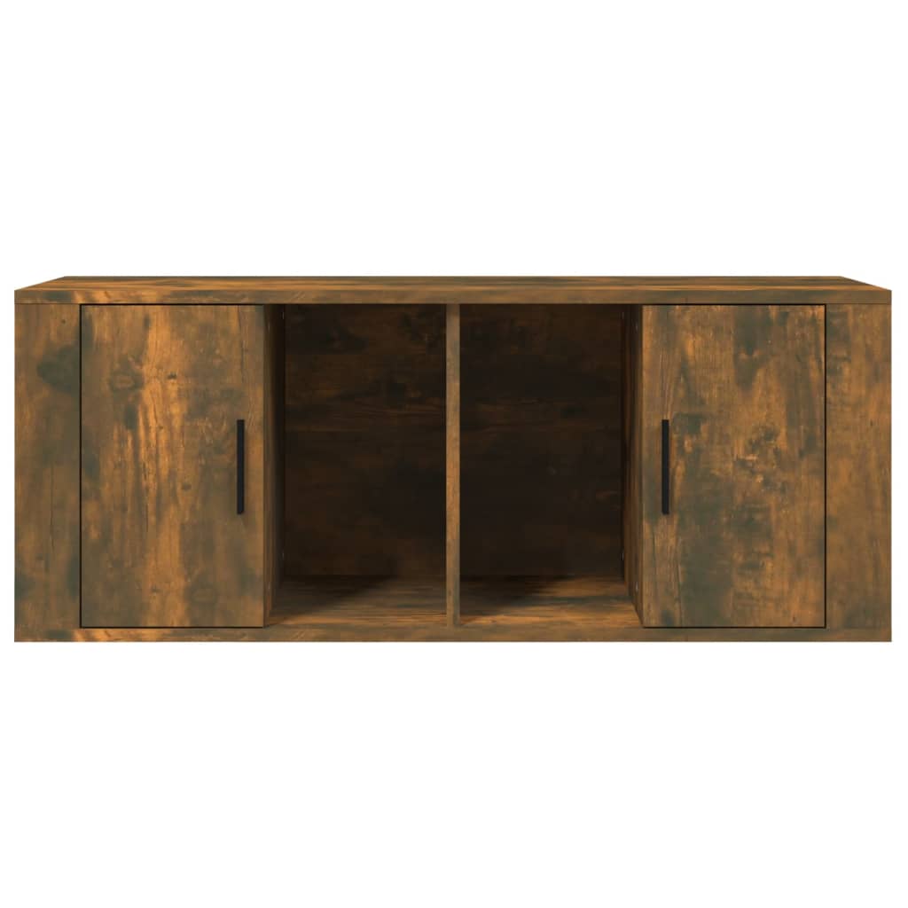 TV cabinet, smoked oak, 100x35x40cm, wood