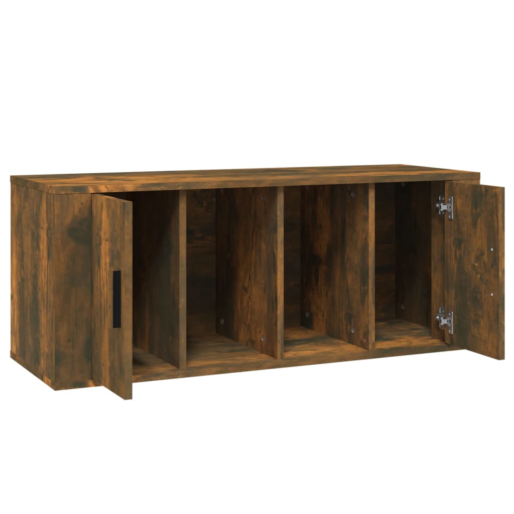 TV cabinet, smoked oak, 100x35x40cm, wood