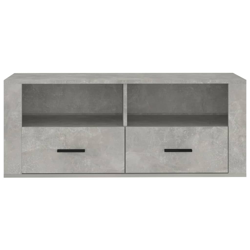 TV skapītis, betona pelēks, 100x35x40cm, koks