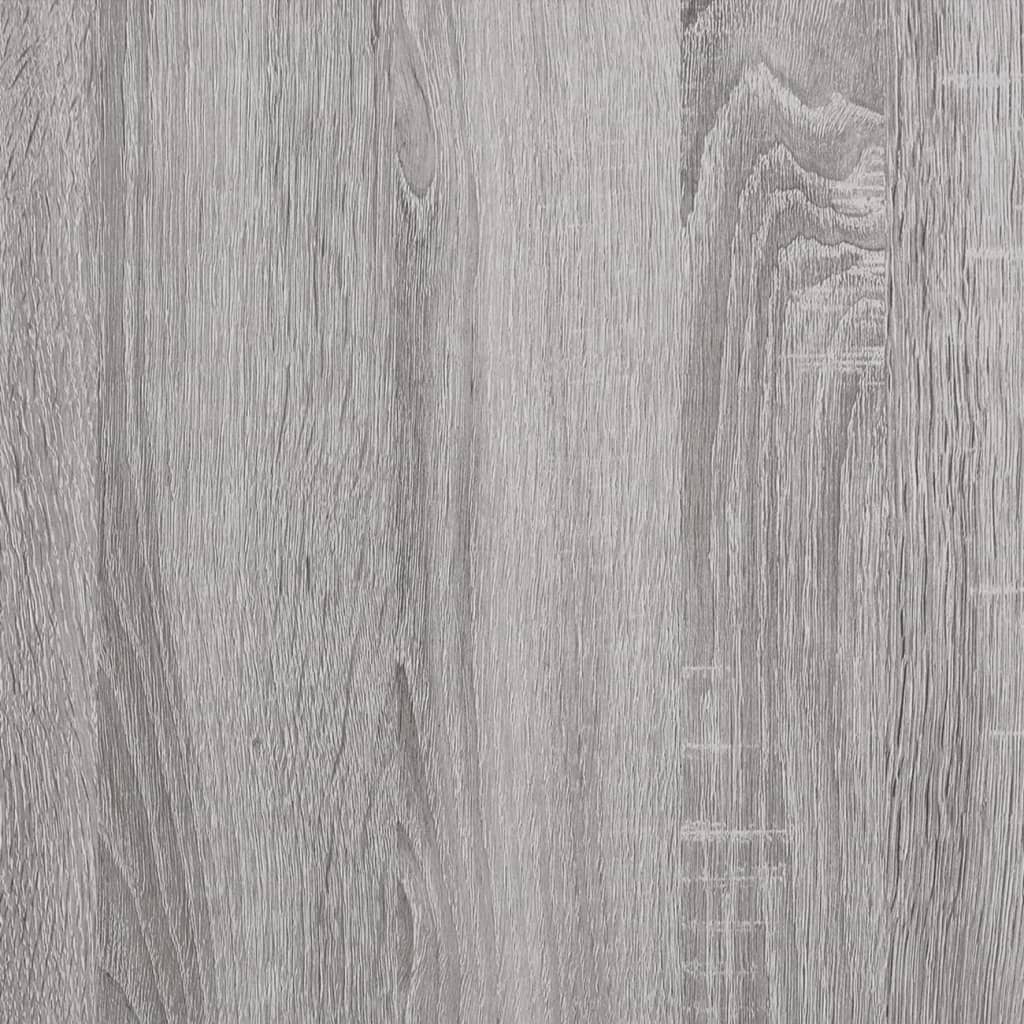 Wall-mounted TV Cabinet, Gray Oak, 80x36x25cm, Wood