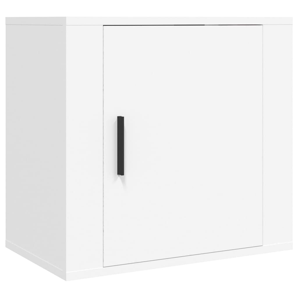 Wall-mounted bedside tables, 2 pcs., white, 50x30x47cm