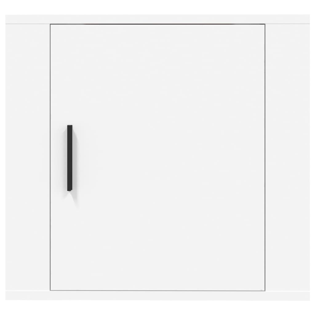 Wall-mounted bedside tables, 2 pcs., white, 50x30x47cm