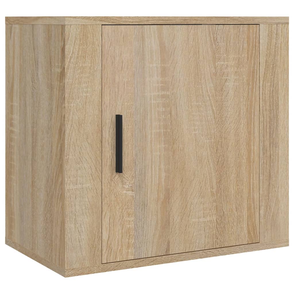 Wall-mounted nightstands, 2 pcs., oak, 50x30x47cm