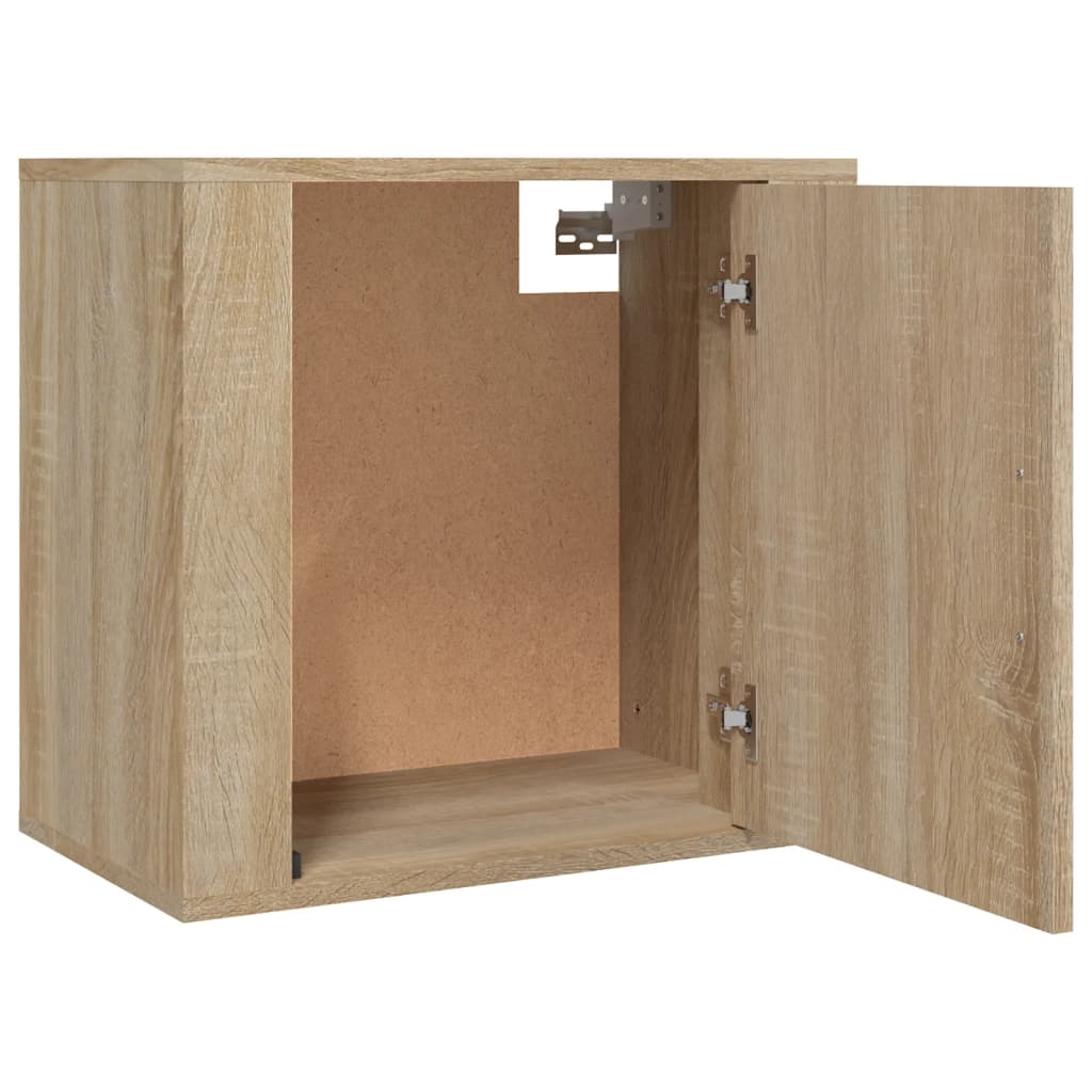 Wall-mounted nightstands, 2 pcs., oak, 50x30x47cm