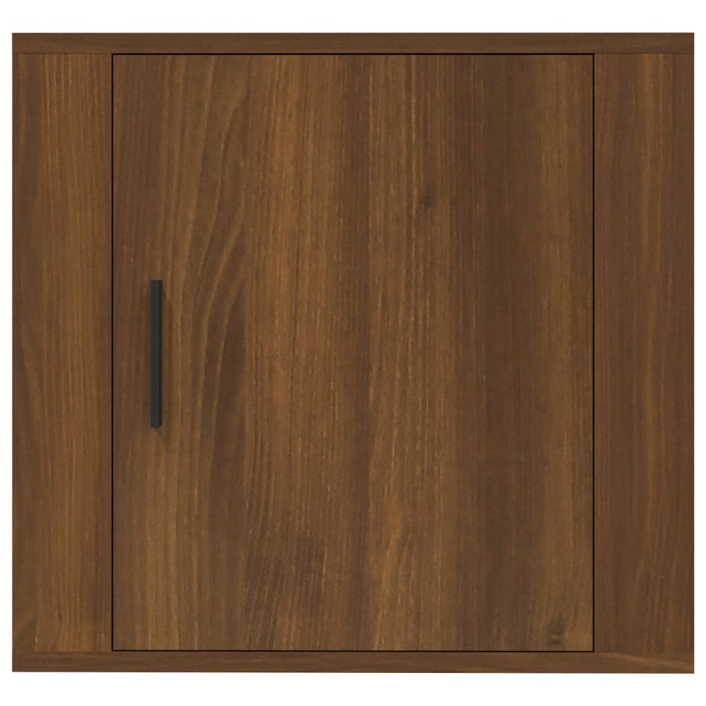 Wall-mounted nightstand, brown oak, 50x30x47cm