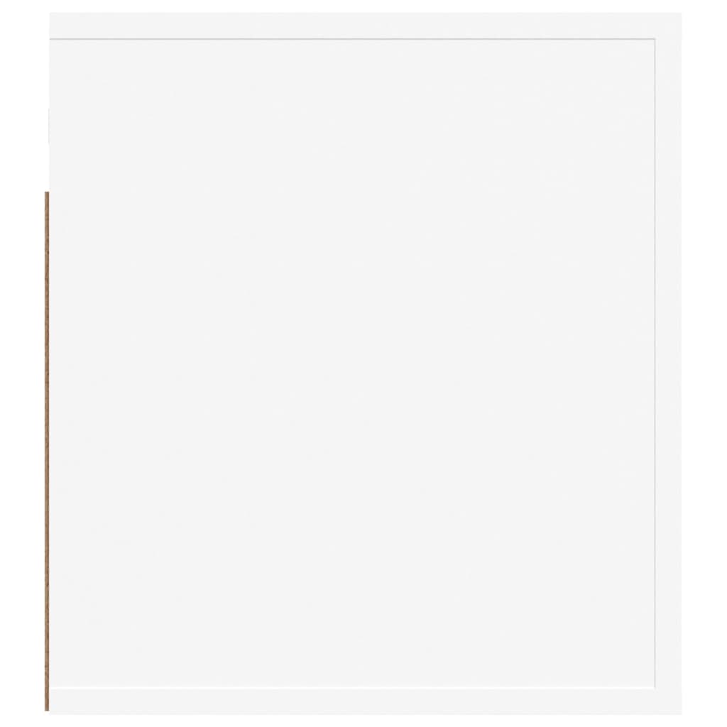 Wall-mounted bedside tables, 2 pcs., white, 50x36x40cm