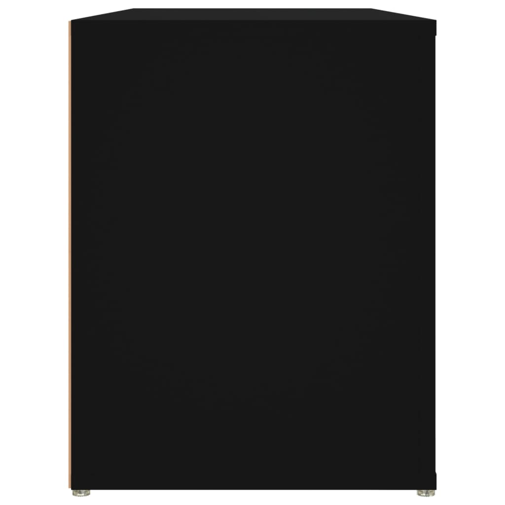 Apavu plaukts, melns, 100x35x45cm, apstrādāta koksne