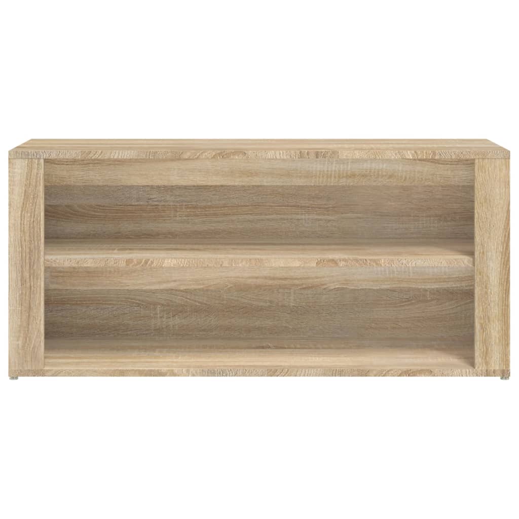 Shoe rack, oak color, 100x35x45cm, treated wood