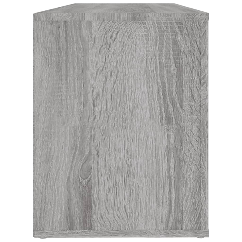 Shoe cabinet, grey oak, 100x35x45cm, engineered wood