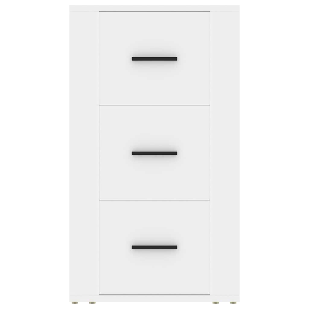 Side cabinet, white, 40x33x70cm, engineered wood