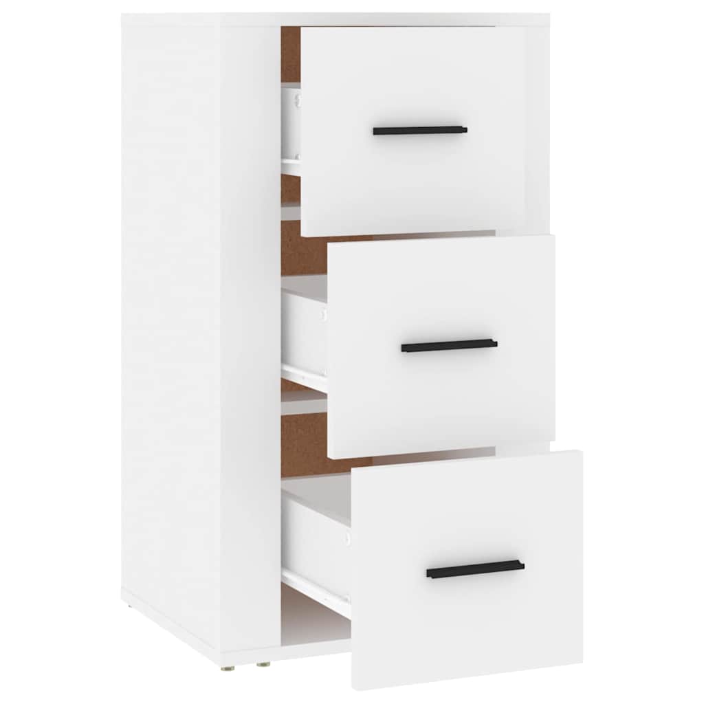 Side cabinet, white, 40x33x70cm, engineered wood