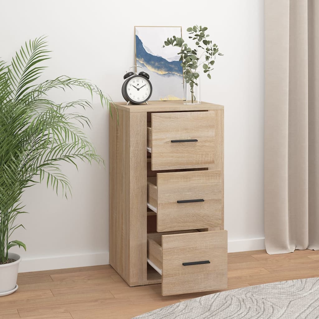 Side cabinet, oak colour, 40x33x70cm, engineered wood