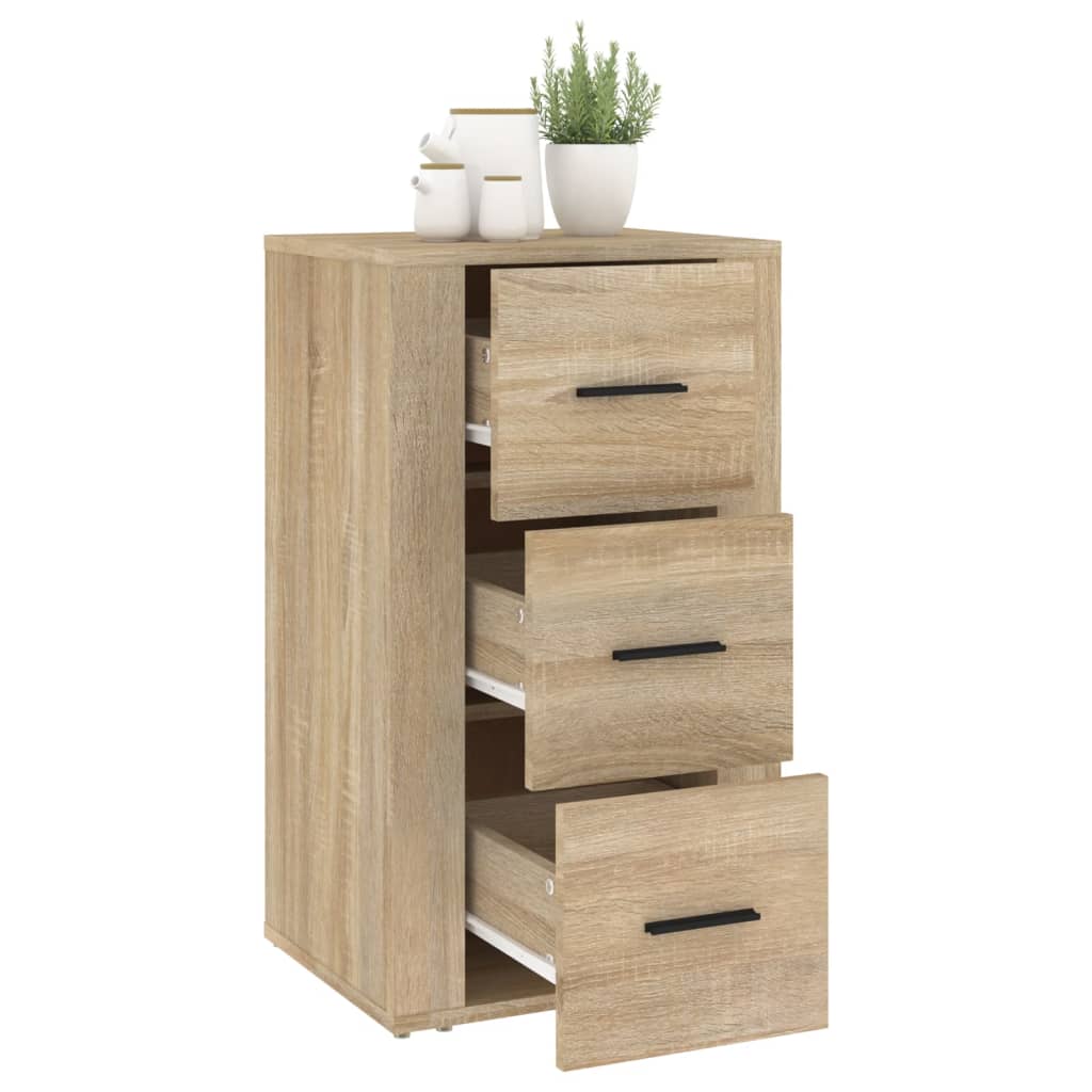 Side cabinet, oak colour, 40x33x70cm, engineered wood