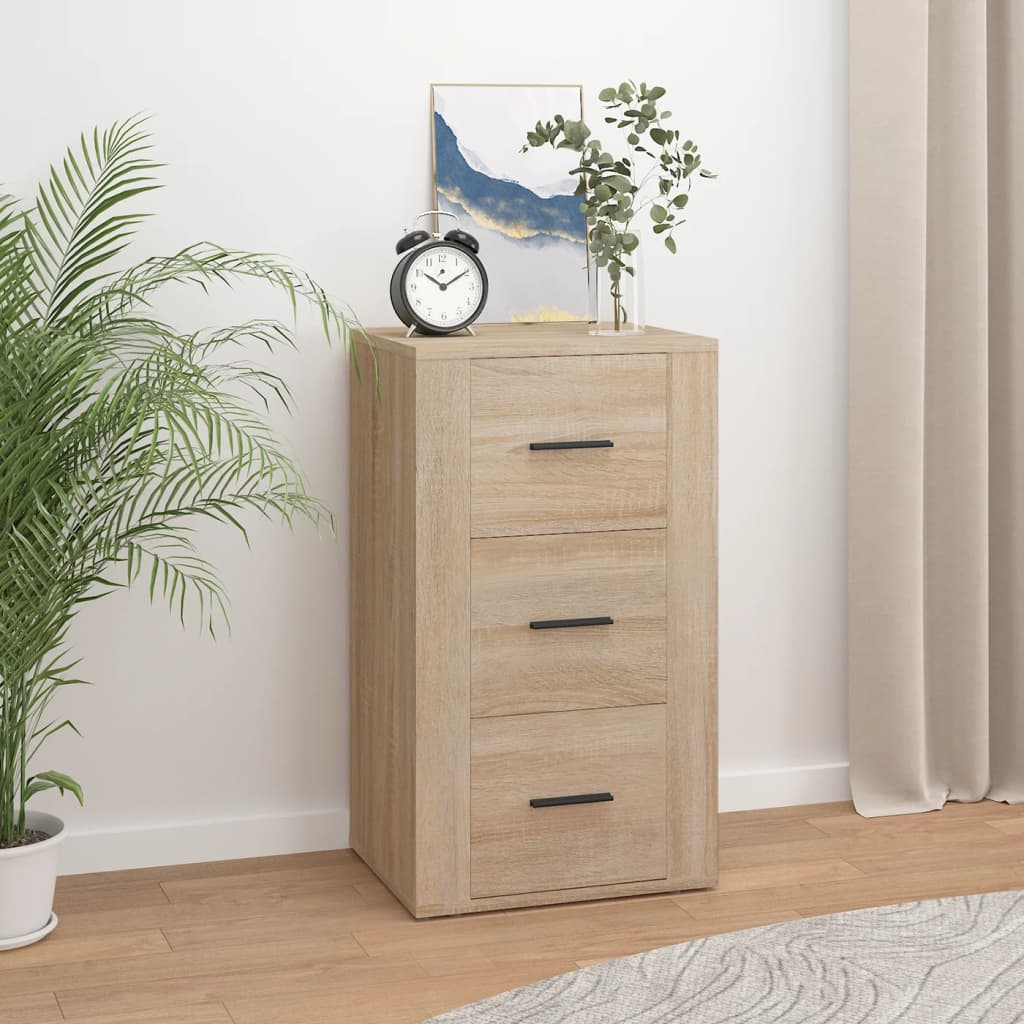 Side cabinet, oak colour, 40x33x70cm, engineered wood