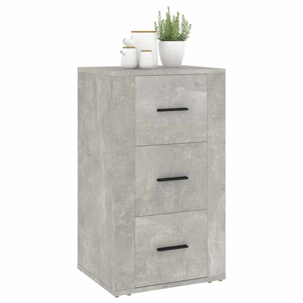 Side cabinet, concrete gray, 40x33x70cm, engineered wood