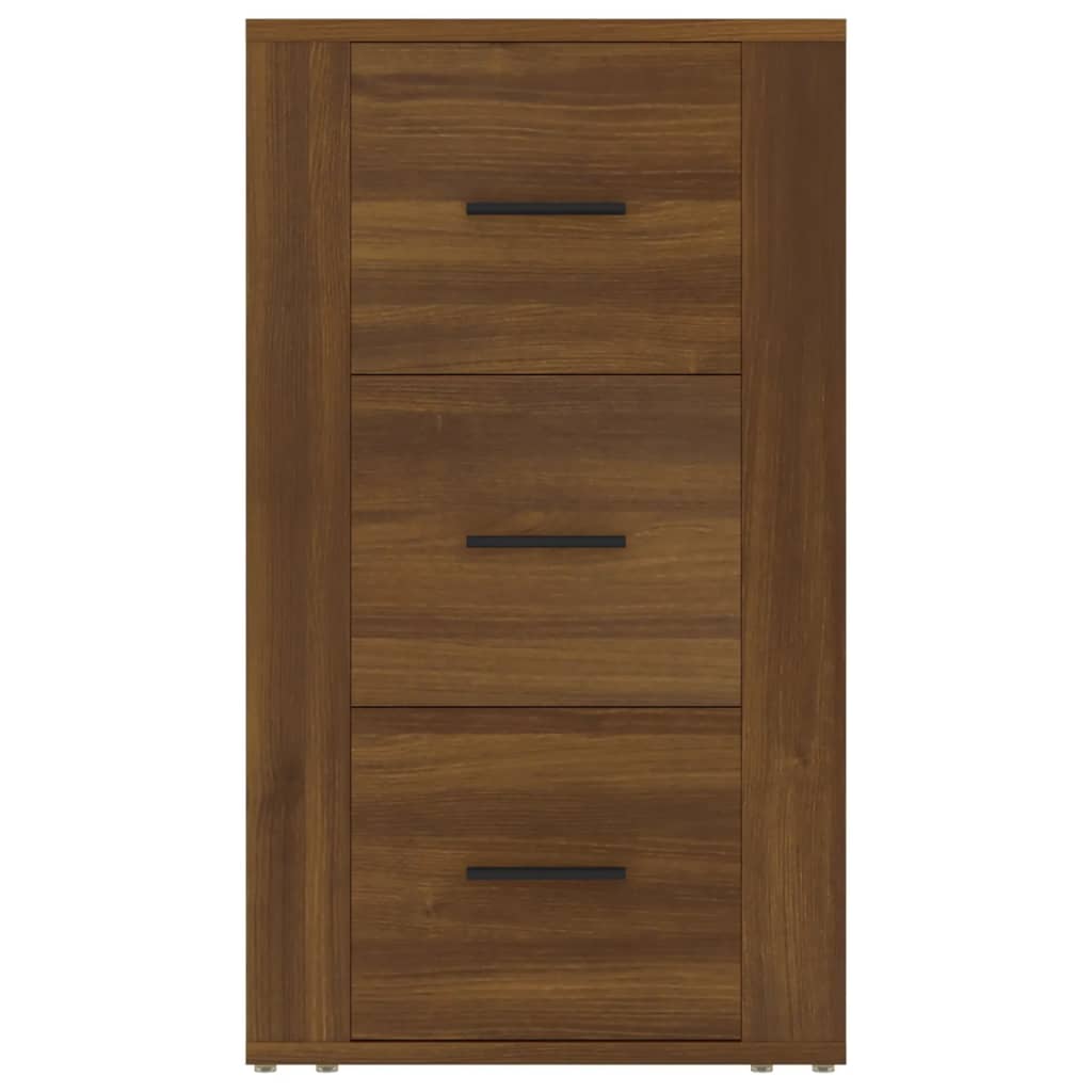 Sideboard, brown oak, 40x33x70cm, engineered wood