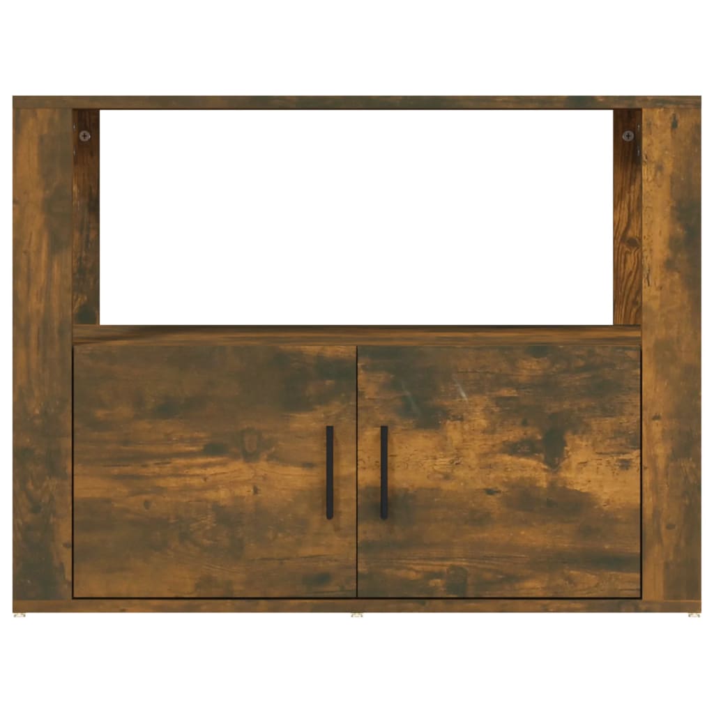 Šoninė spintelė, dūminio ąžuolo, 80x30x60cm, apdirbta mediena