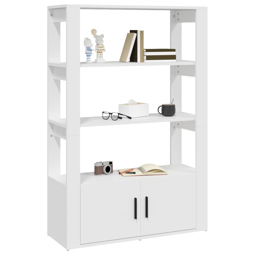 Sideboard, white, 80x30x119.5cm, engineered wood