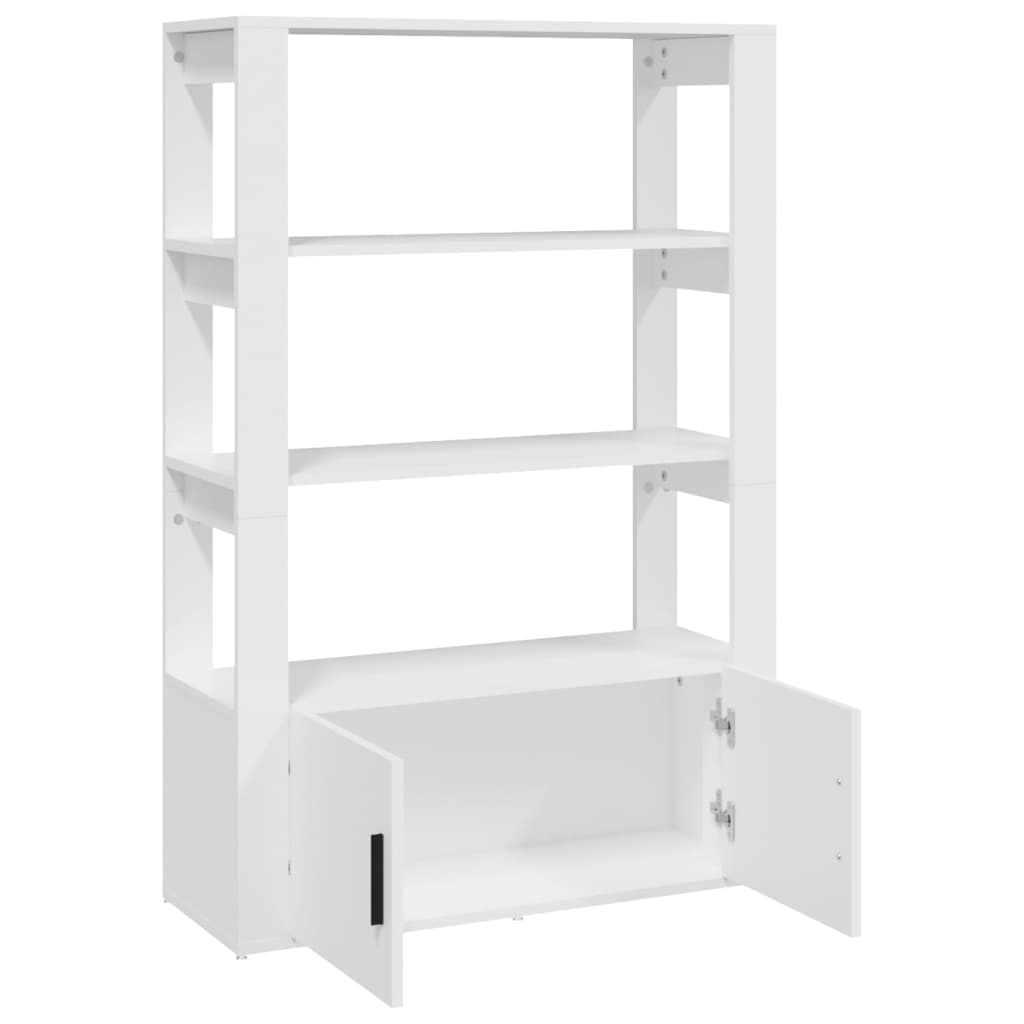 Sideboard, white, 80x30x119.5cm, engineered wood