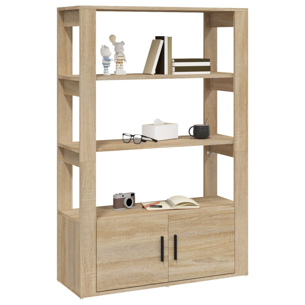 Sideboard, oak, 80x30x119.5cm, engineered wood