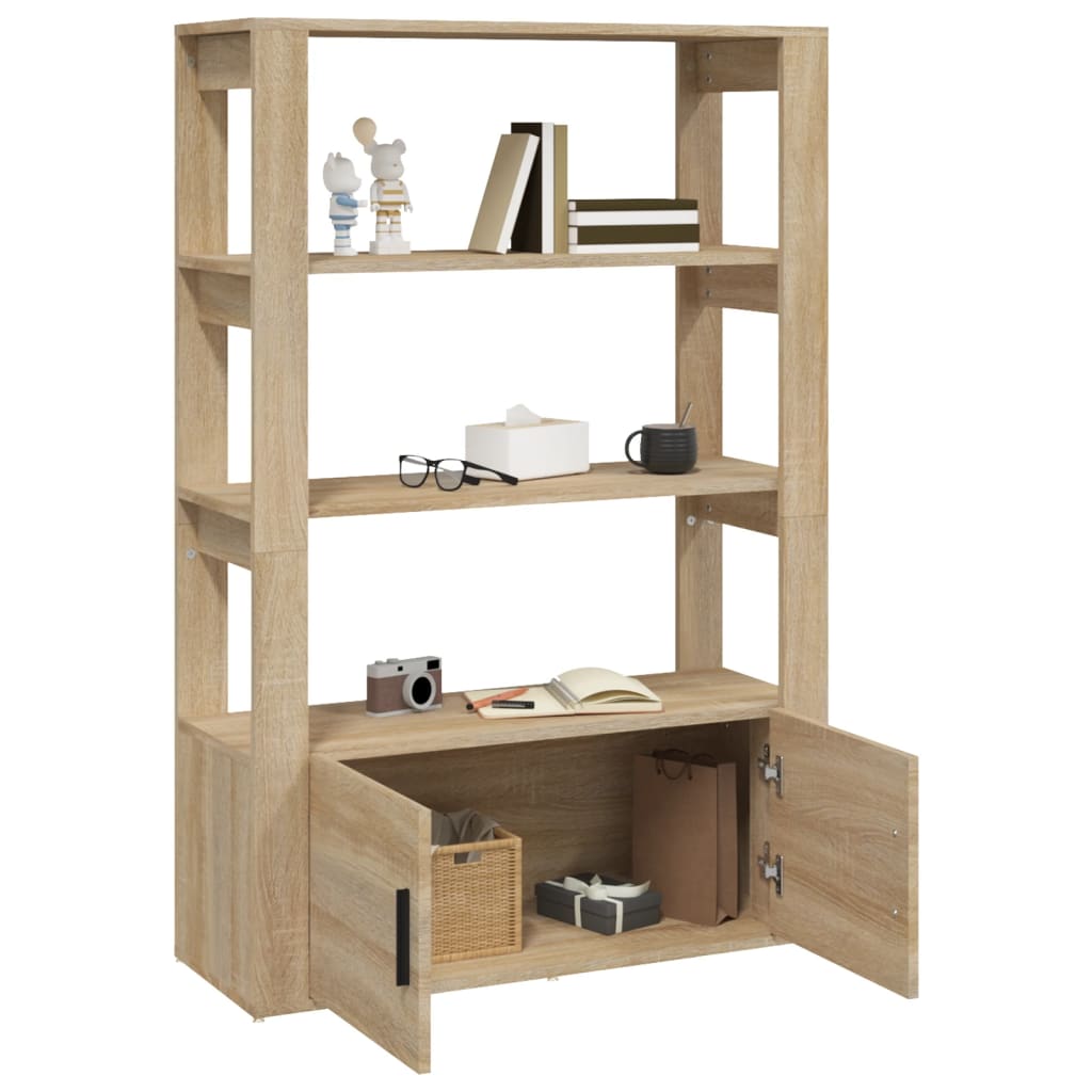 Sideboard, oak, 80x30x119.5cm, engineered wood