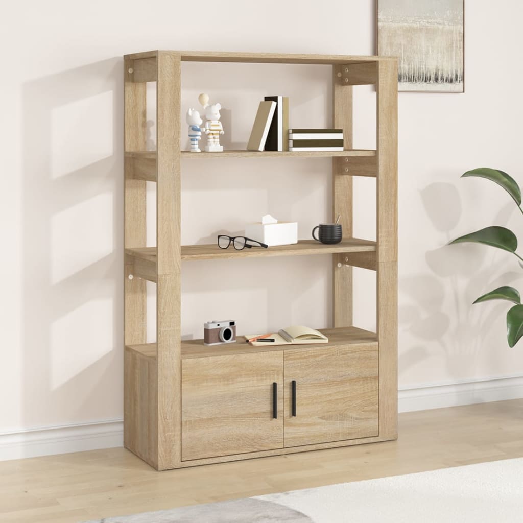 Sideboard, oak, 80x30x119.5cm, engineered wood