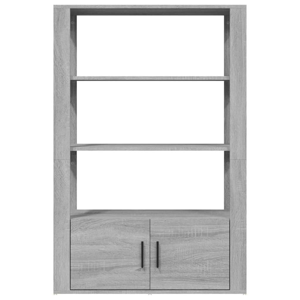 Sānu skapītis, pelēks ozols, 80x30x119,5 cm, inženierijas koksne
