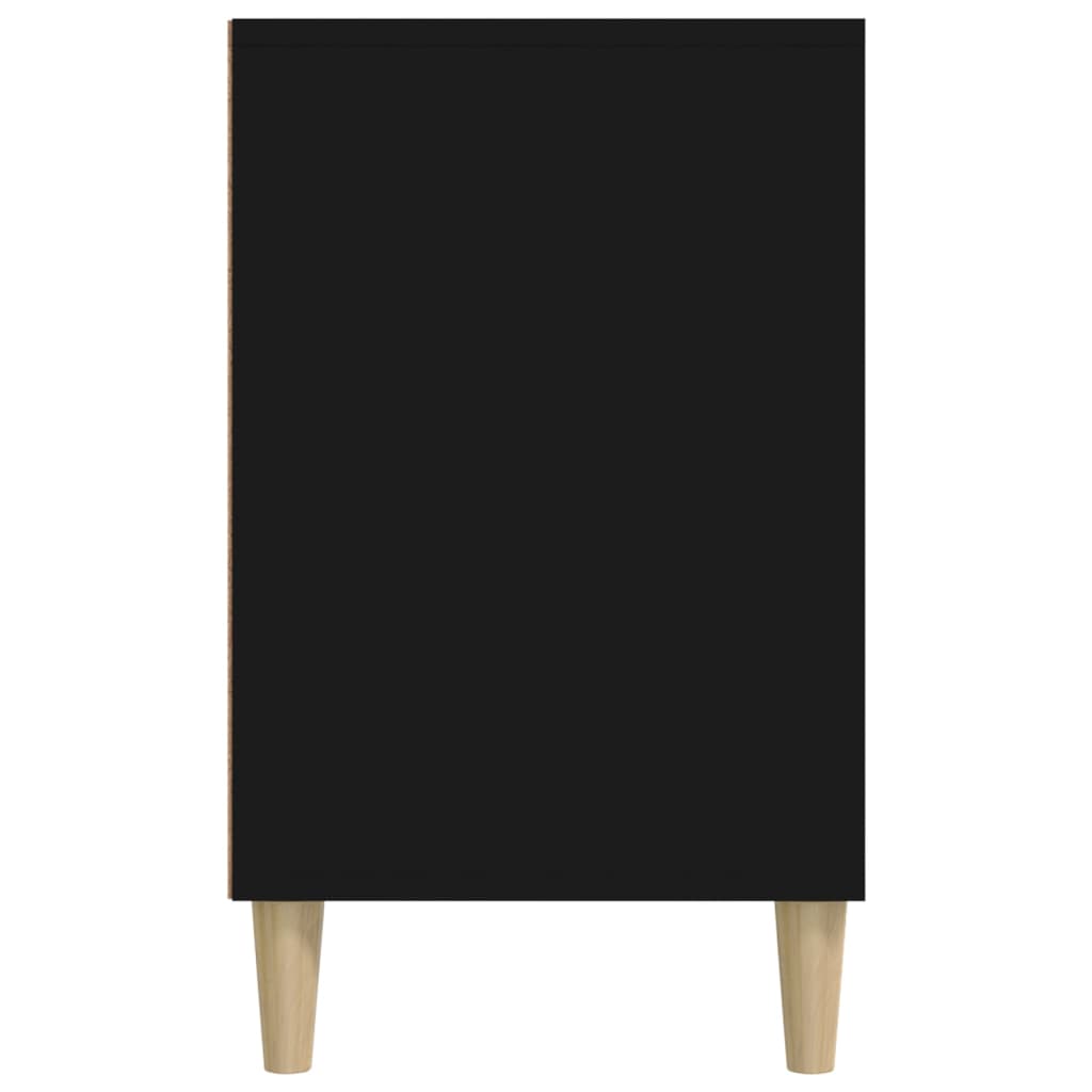Shoe cabinet, black, 102x36x60cm, engineered wood