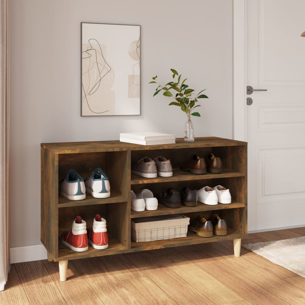 Spintelė batams, dūminio ąžuolo, 102x36x60cm, apdirbta mediena