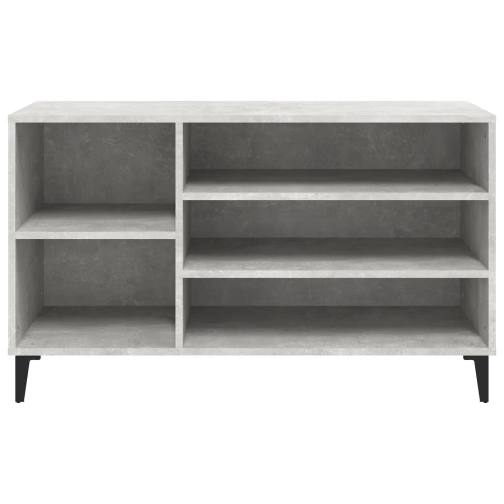 Shoe cabinet, concrete gray, 102x36x60cm, engineered wood