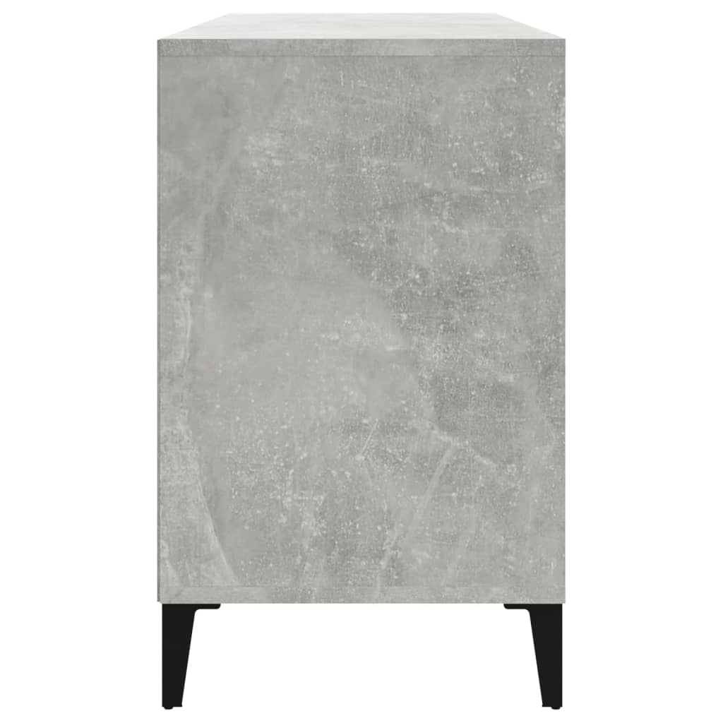 Shoe cabinet, concrete gray, 102x36x60cm, engineered wood