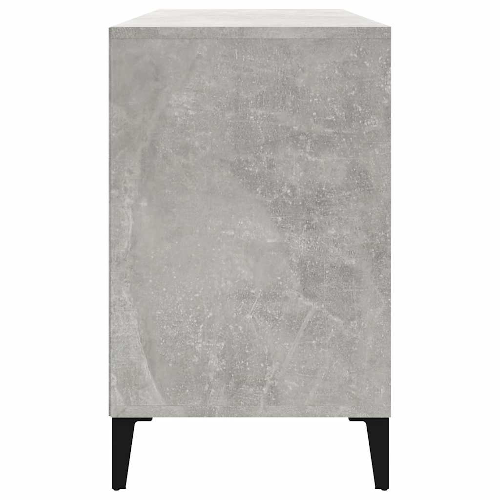 Spintelė batams, betono pilka, 102x36x60cm, apdirbta mediena