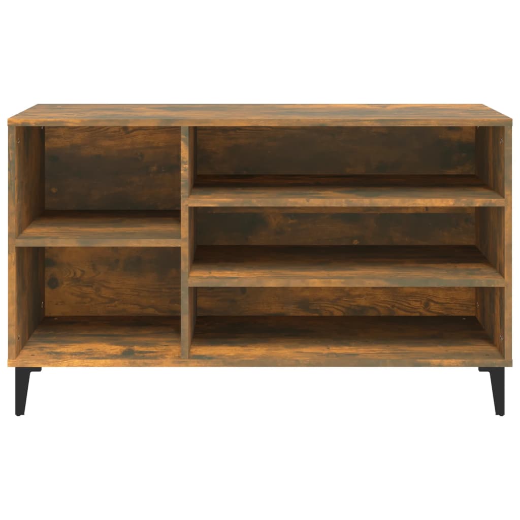 Shoe cabinet, smoky oak, 102x36x60cm, engineered wood