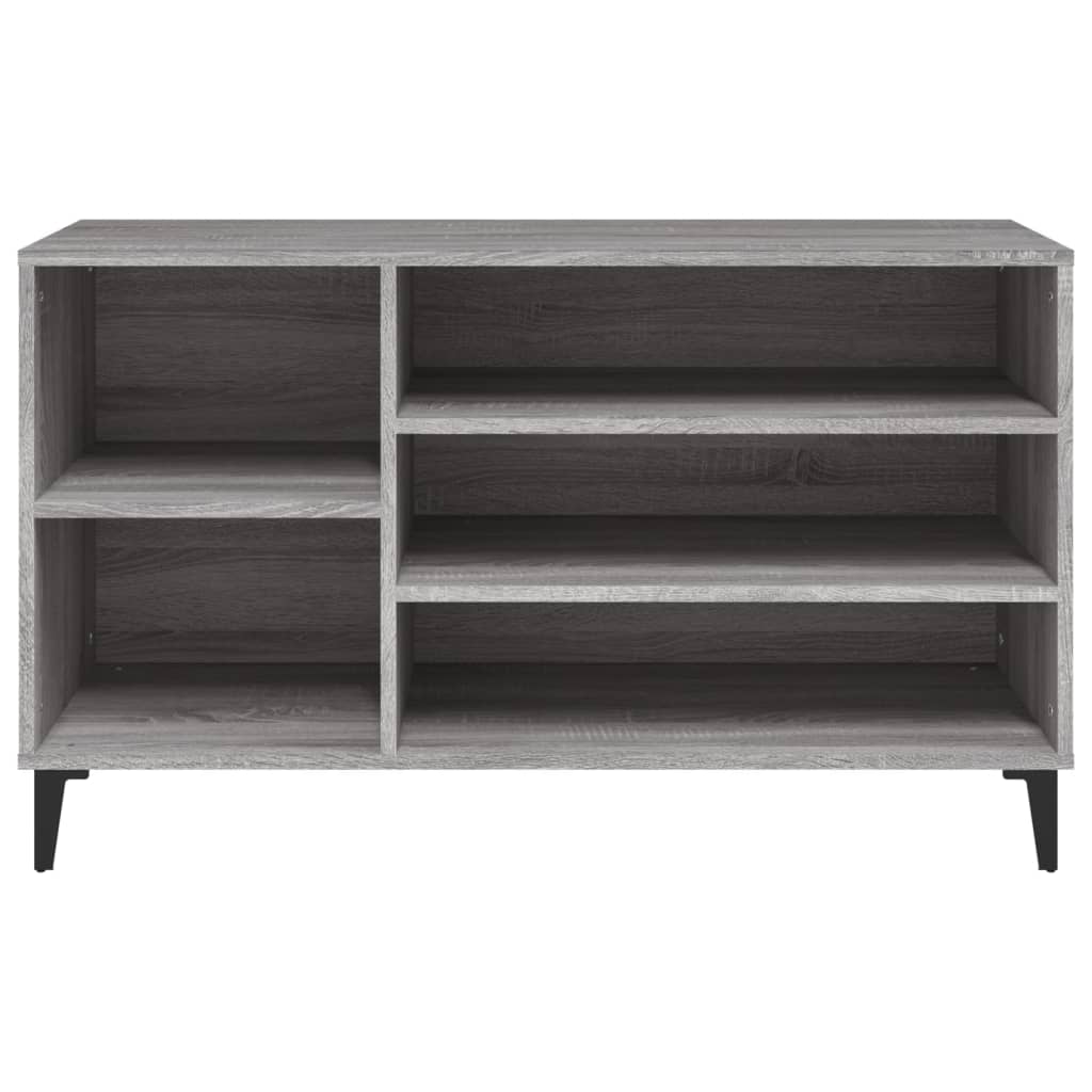 Shoe cabinet, grey oak, 102x36x60cm, engineered wood