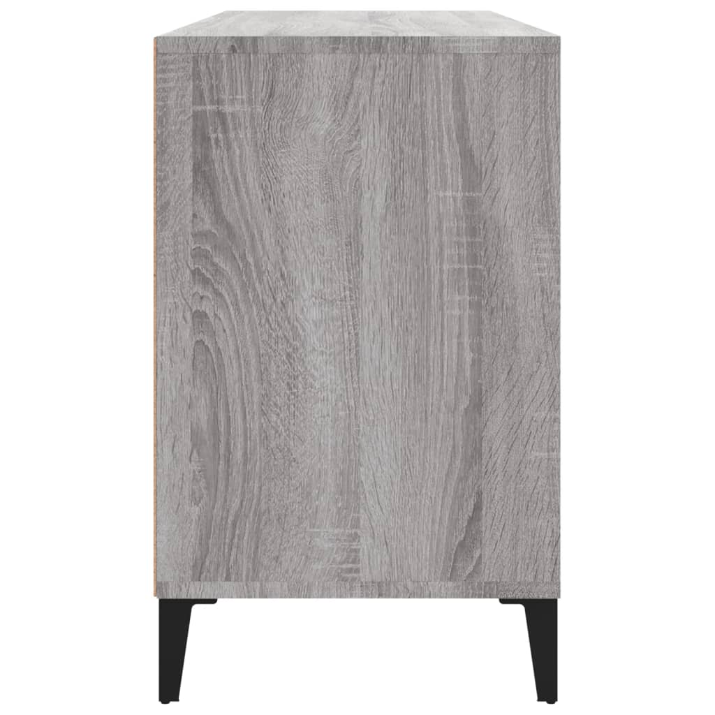 Shoe cabinet, grey oak, 102x36x60cm, engineered wood