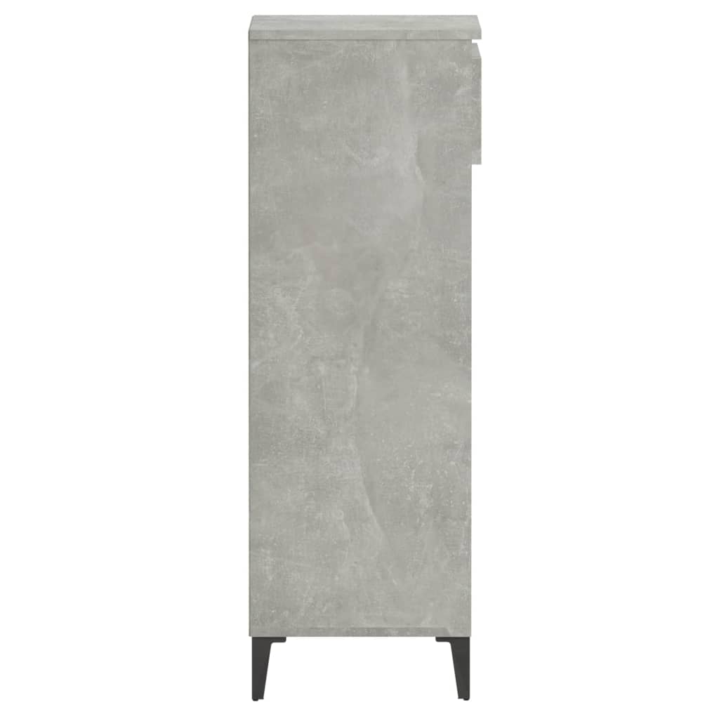 Lentyna batams, betono pilka, 40x36x105cm, apdirbta mediena