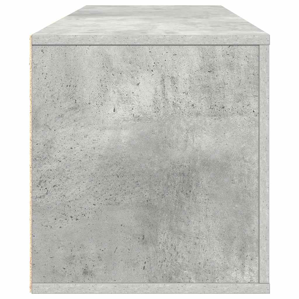 Shoe cabinet, concrete grey, 100x35x38cm, engineered wood