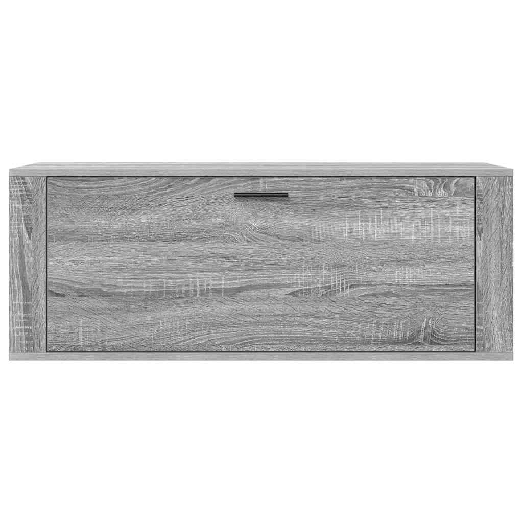 Spintelė batams, pilka ąžuolo, 100x35x38cm, apdirbta mediena