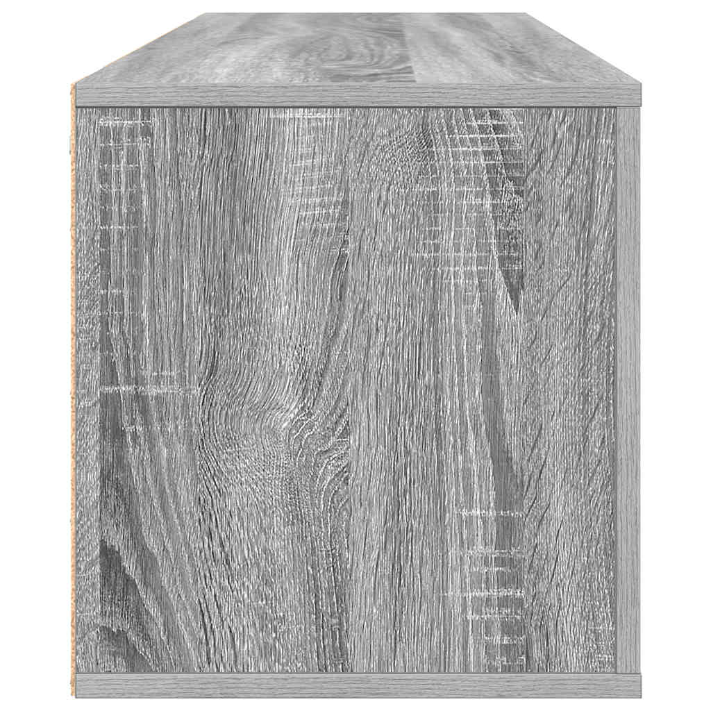 Spintelė batams, pilka ąžuolo, 100x35x38cm, apdirbta mediena