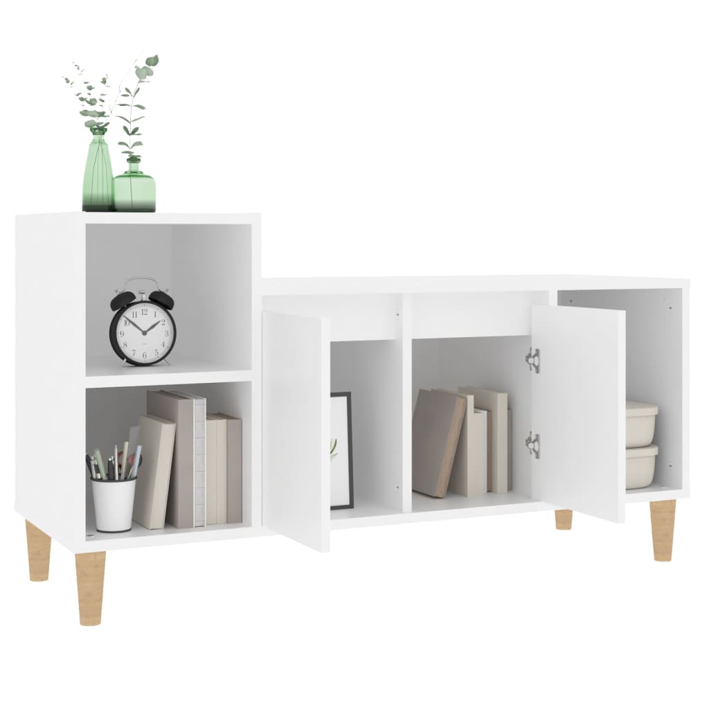 TV cabinet, white, 100x35x55cm, wood