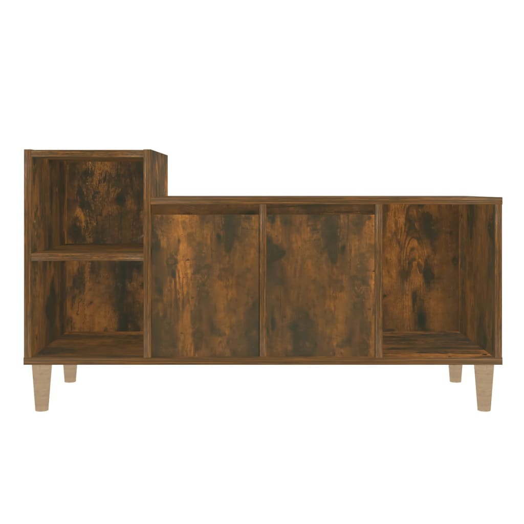 TV cabinet, smoked oak, 100x35x55cm, wood