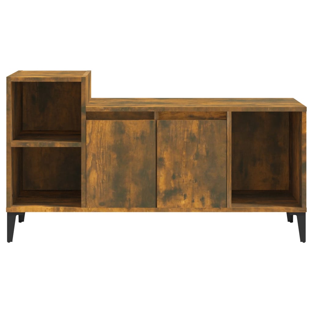 TV cabinet, smoked oak, 100x35x55cm, wood